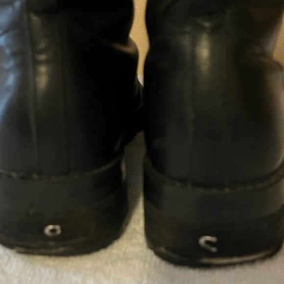Coach Black Leather Imperfection Boots Sz 8 1/2 - Picture 10 of 13